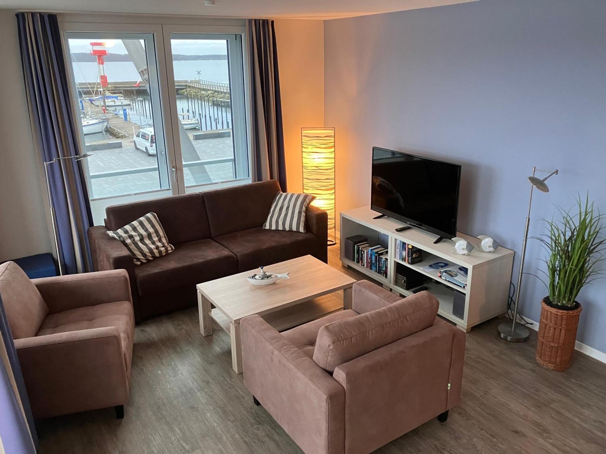Apartment 10 - "Borbyblick" - Blickrichtung Hafen Und Offene See Eckernförde Dış mekan fotoğraf