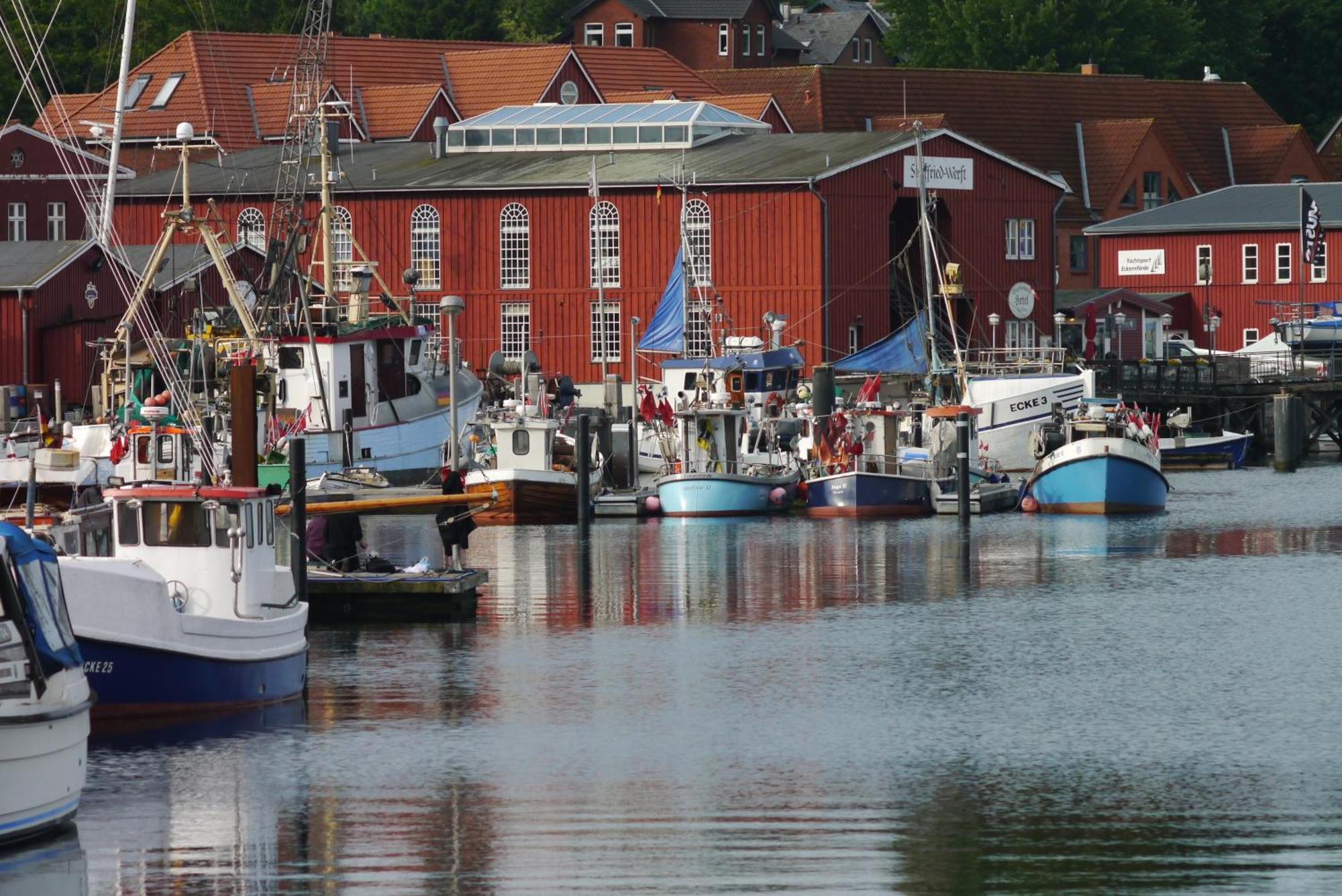 Apartment 10 - "Borbyblick" - Blickrichtung Hafen Und Offene See Eckernförde Dış mekan fotoğraf